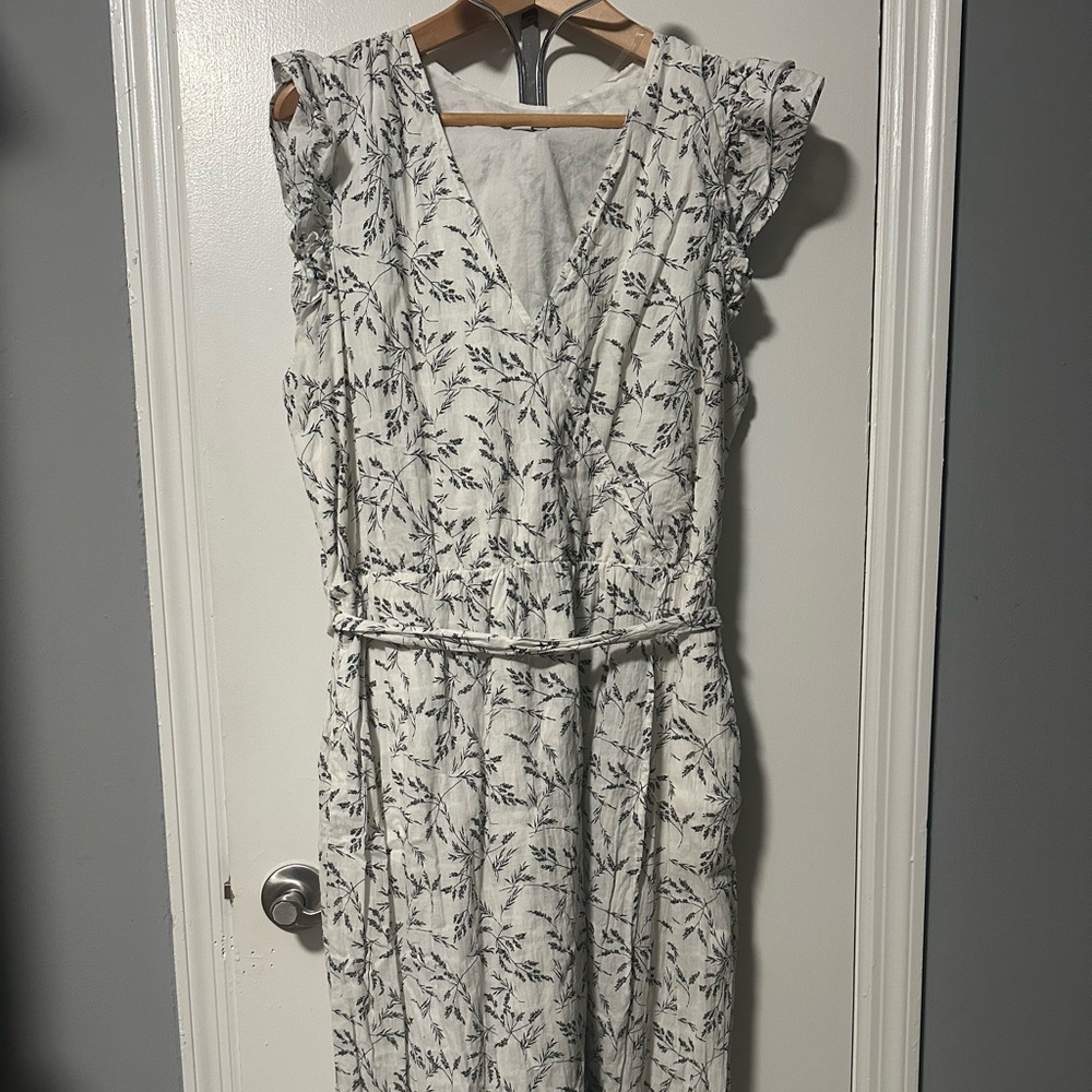 A New Day Black and Gray Sleeveless Maxi Sundress